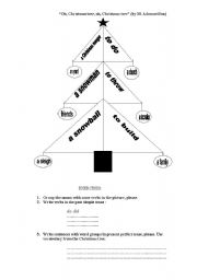 English Worksheet: Christmas tree ridle