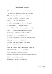 English worksheet: miscellaneous exercises