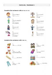 Verb To Be - Worksheet 2