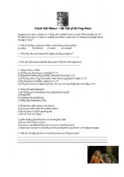 English Worksheet: The Tale of the Frog Prince - Faerie Tale Theater Episode