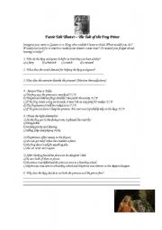 English worksheet: The Tale of the Frog Prince - Faerie Tale Theater Episode