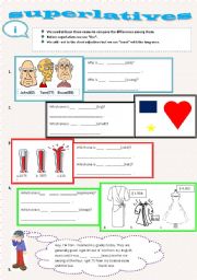 English Worksheet: superlatives