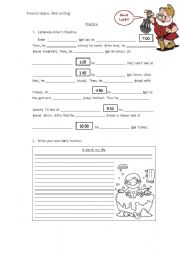 English worksheet: Present Simple - The time