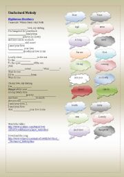 English Worksheet: SONG: Righteous brothers - UNCHAINED MELODY