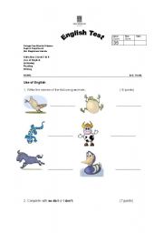 English worksheet: Test