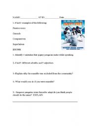 English Worksheet: Happy Feet