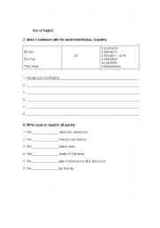 English worksheet: Test