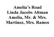 English Worksheet: Amelias Road - Story Board
