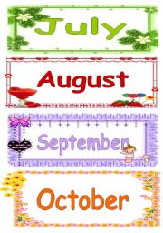 English Worksheet: months of the year 2