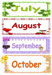 months of the year 2