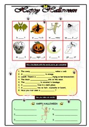 English Worksheet: Happy Halloween