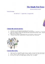 English Worksheet: past simpel