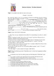 English Worksheet: Sherlock Holmes - The Blue Diamond ch1