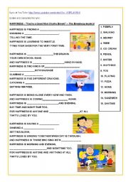 English Worksheet: Happiness - You are a good man, Charlie Brown.