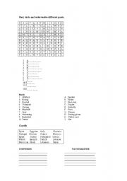 English Worksheet: SPORTS AND OTHERS