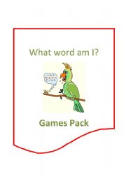 English Worksheet: What word am I?