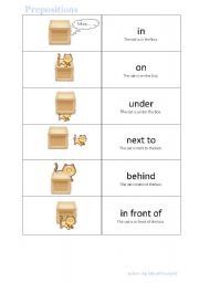 Prepositions of place