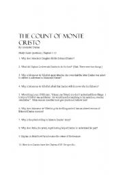 English Worksheet: Count  of Monte Cristo Study Guide