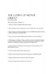 English worksheet: Count  of Monte Cristo Study Guide