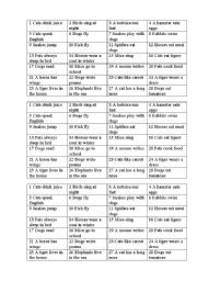 English Worksheet: present simple (negative sentences)