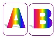 English Worksheet: alphabet flashcards