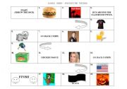 English worksheet: Favourite things board game