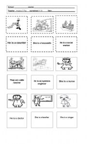 English Worksheet: JOBS