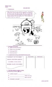 English worksheet: At the Farm