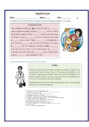 English Worksheet: Simple present