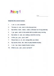 English worksheet: grammer