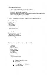 English worksheet: US Presidents quiz