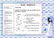 English Worksheet: PAST PERFECT - for the beginners TENSES PART 8