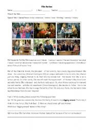 English Worksheet: Learning English through movies - Legally Blonde