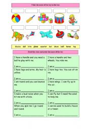 English Worksheet: Toys