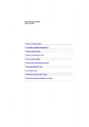 English Worksheet: Introducing Myself