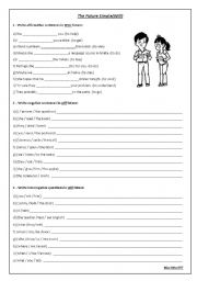 English Worksheet: The Future Simple (Will)
