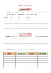 English worksheet: Song - Past simple