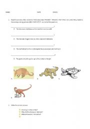 English worksheet: ENDANGERED ANIMALS BACKPACK4 UNIT5