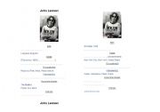 English Worksheet: John Lennon