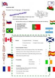 Speaking fluently about a country