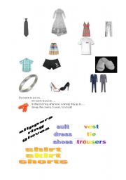 English worksheet: Clothes