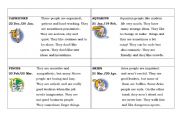 English Worksheet: Horoscope