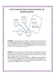 English Worksheet: PRONOUNS GAME - FIRST WEEK WARMER