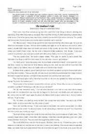 English Worksheet: Pardoners Tale Reading Test