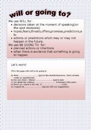 English Worksheet: future