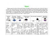 English Worksheet: Green colour