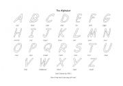 Colour the alphabet and sing the song!