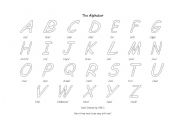 English Worksheet: Colour the alphabet and sing the song!