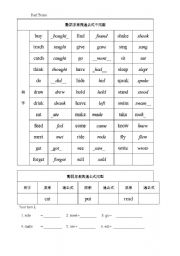 English worksheet: past tense