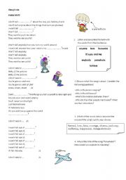 English worksheet: Parachute by Cheryl Cole